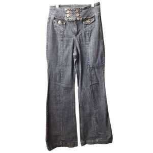 Vintage Chic Wide Leg Behold Women's Jeans* missing a button